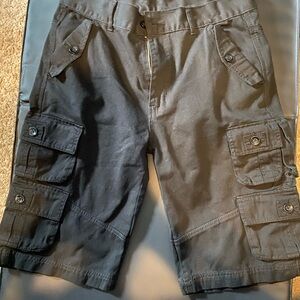 Black Cargo Shorts